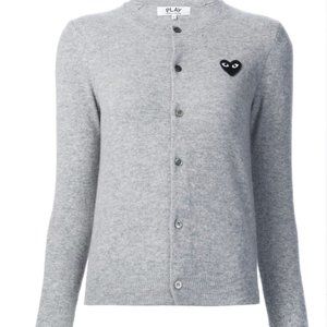 Comme Des Garçons Play heart logo cardigan